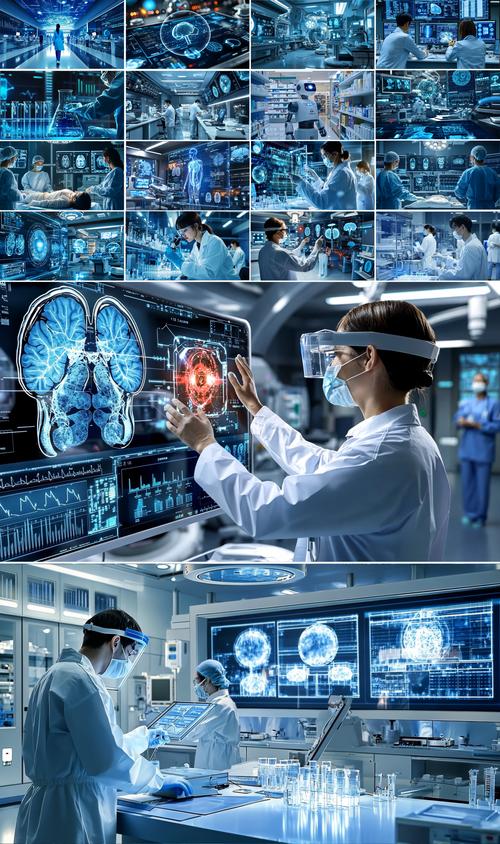 智慧医疗医学医疗科技未来健康医学研究实验 独家